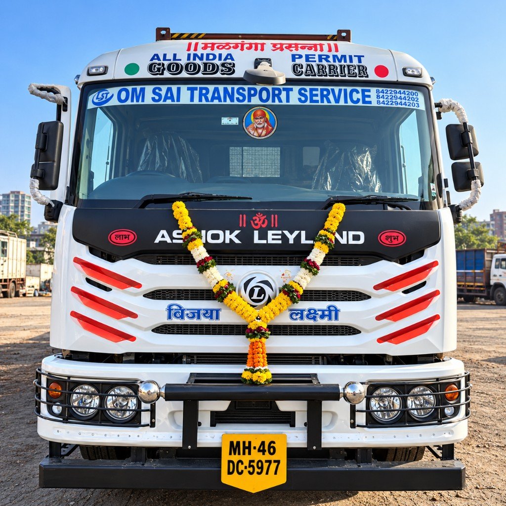 Om Sai Transport Services Ashok Leyland tractor